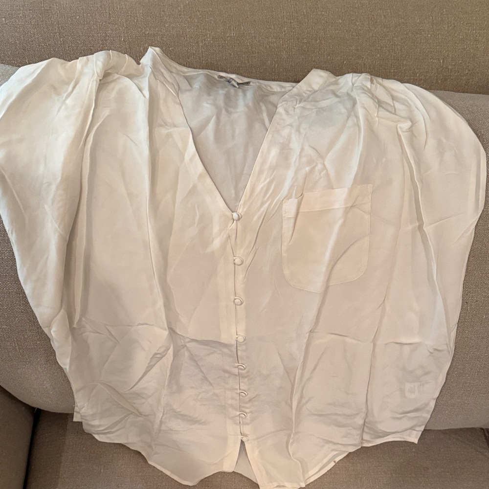 Joie cream Button-Up Blouse